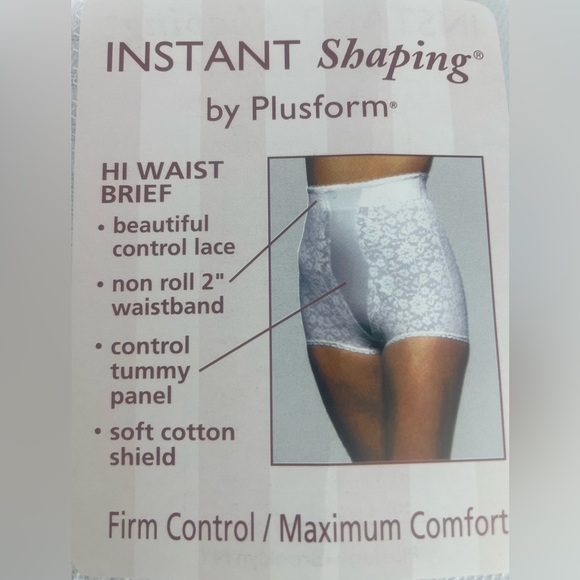 INSTANT Shaping by Plusform High Waist Brief Sz 10X ( 49-50) - Picture 1 of 5
